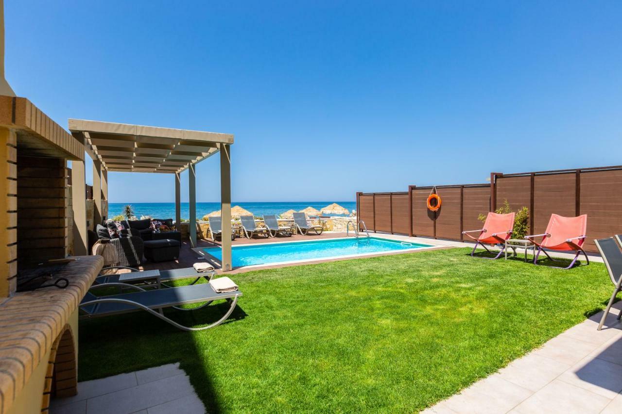 Espera Luxury Beach Front Residence With Pool & Bbq, By Thinkvilla Rethymno Exterior foto