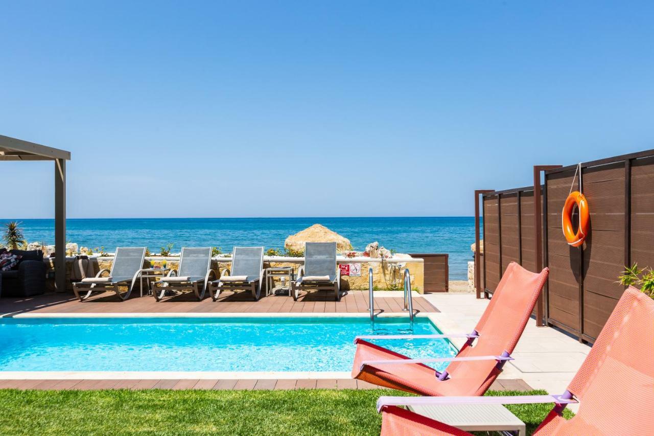 Espera Luxury Beach Front Residence With Pool & Bbq, By Thinkvilla Rethymno Exterior foto