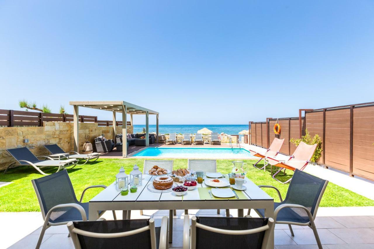 Espera Luxury Beach Front Residence With Pool & Bbq, By Thinkvilla Rethymno Exterior foto