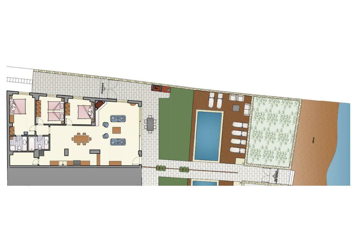 Espera Luxury Beach Front Residence With Pool & Bbq, By Thinkvilla Rethymno Exterior foto