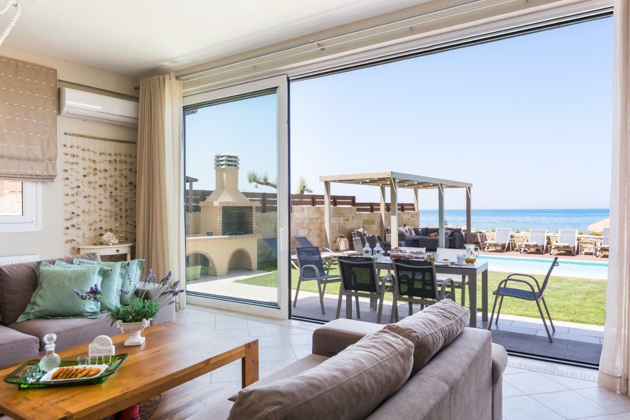 Espera Luxury Beach Front Residence With Pool & Bbq, By Thinkvilla Rethymno Exterior foto